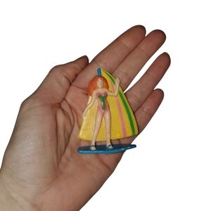 Vintage Plastic Surfing Gal